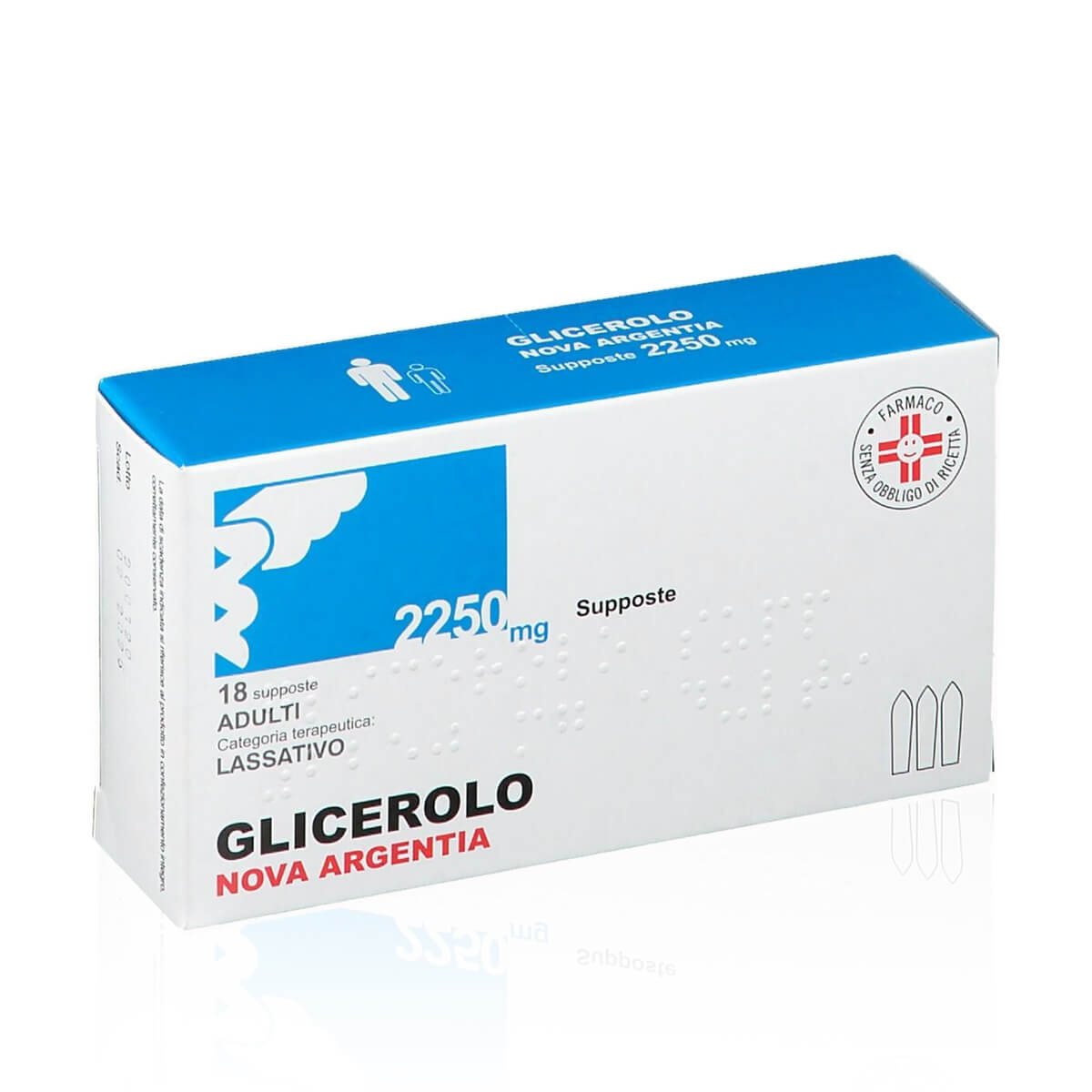Glicerolo Nova Argentia Adulti 2250 mg 18 Supposte