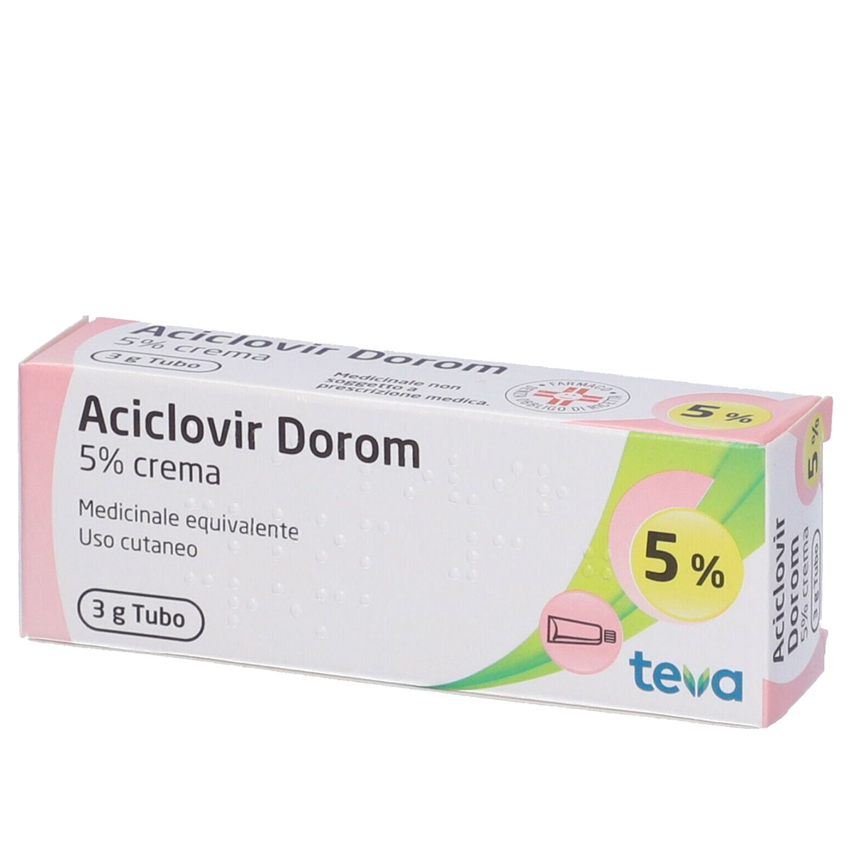 Aciclovir Dorom 5% Crema Herpes Tubo 3 g