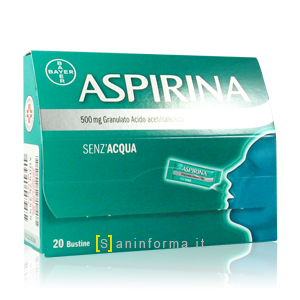 Aspirina 500mg granulato senza acqua bustine