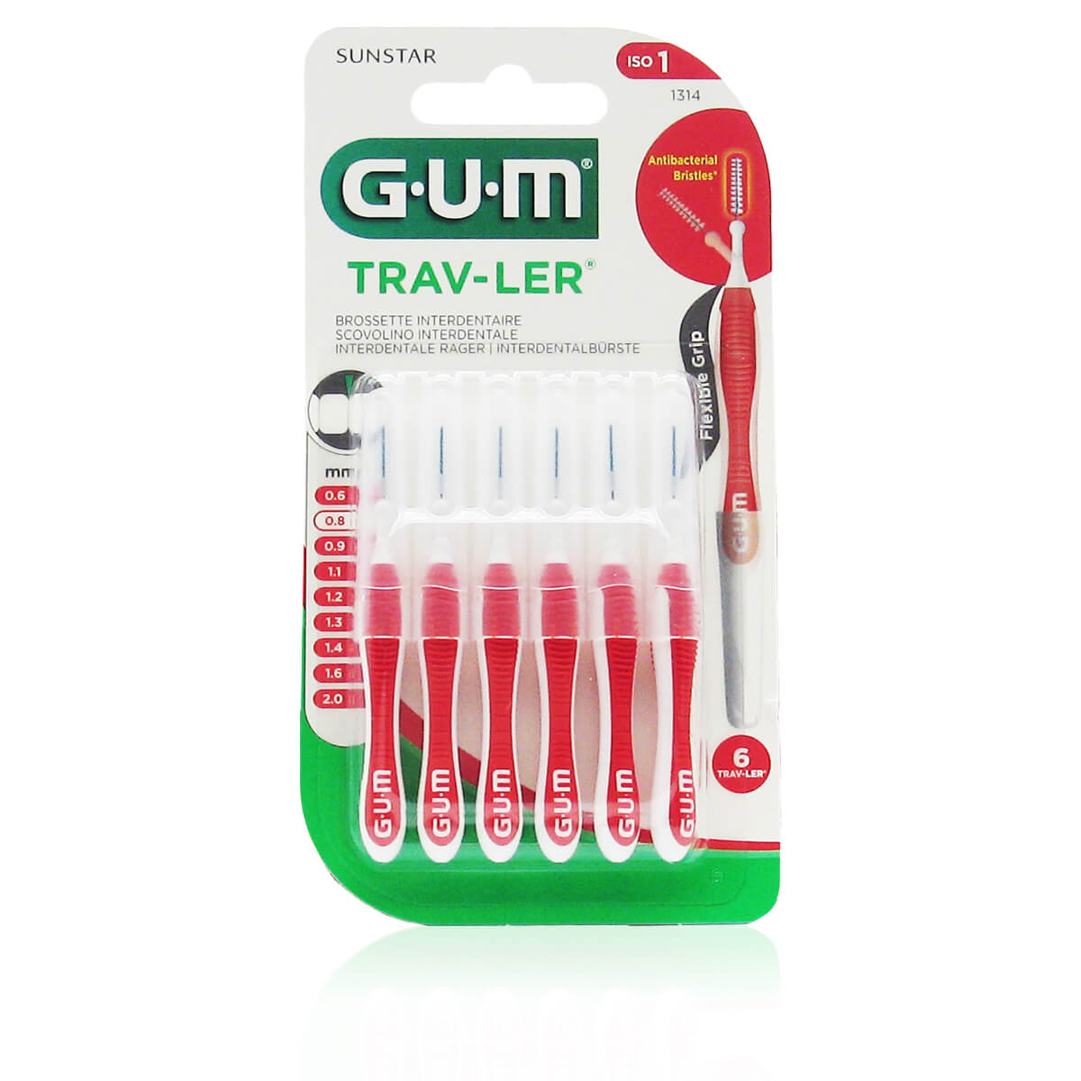 Gum Trav-Ler Scovolini 08 MM ISO 1