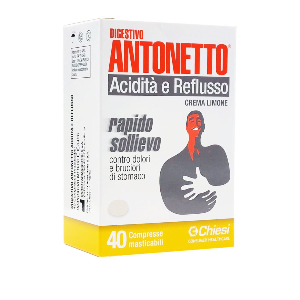 Digestivo Antonetto Acidità e Reflusso Crema Limone