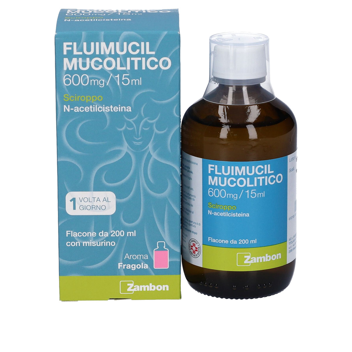 Fluimucil Mucolitico Sciroppo 600 mg Aroma Fragola