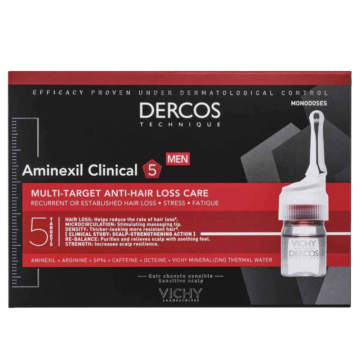 Dercos Aminexil Intensive 5 Uomo Maxi 42 Fiale