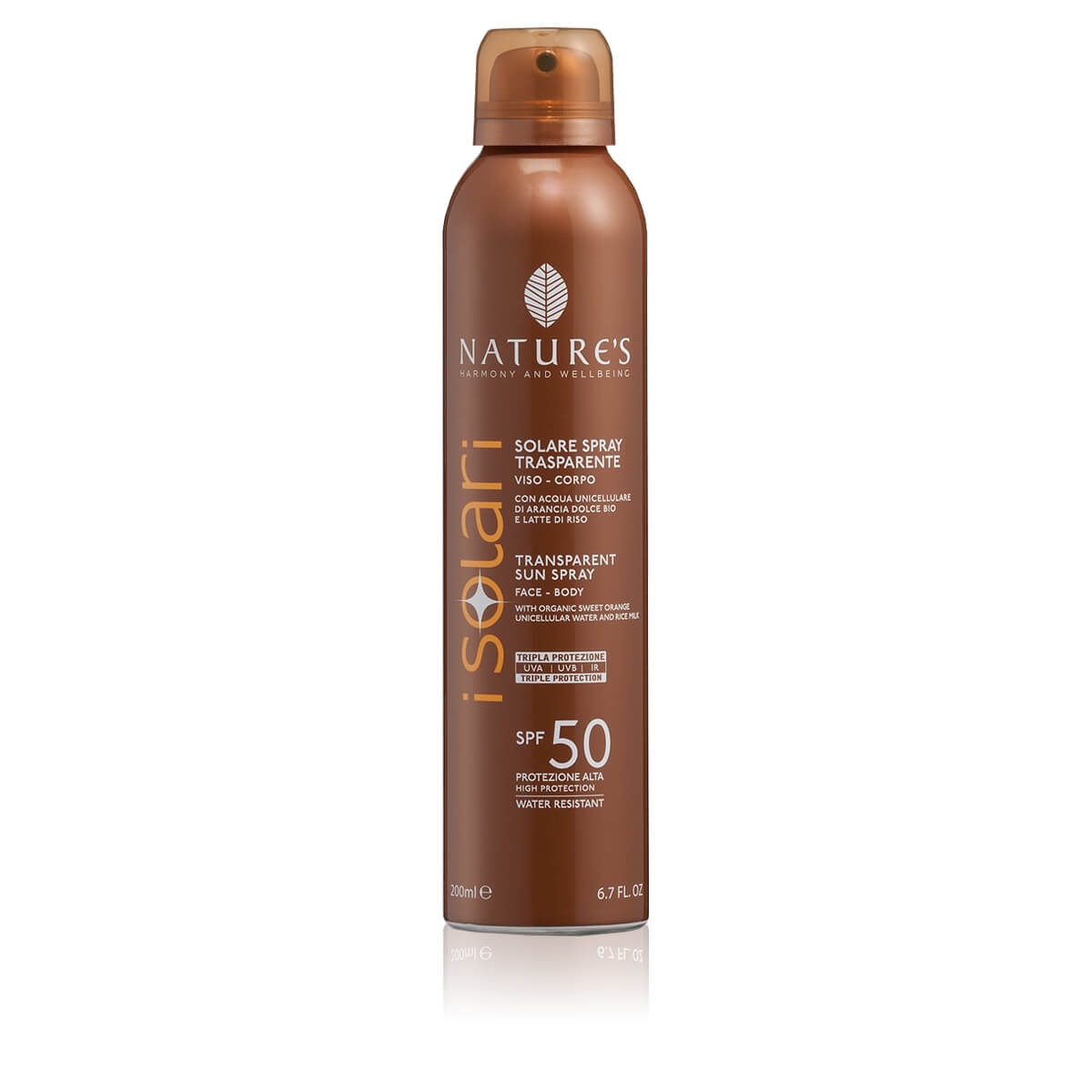 Nature's i Solari Spray Solare Trasparente SPF50