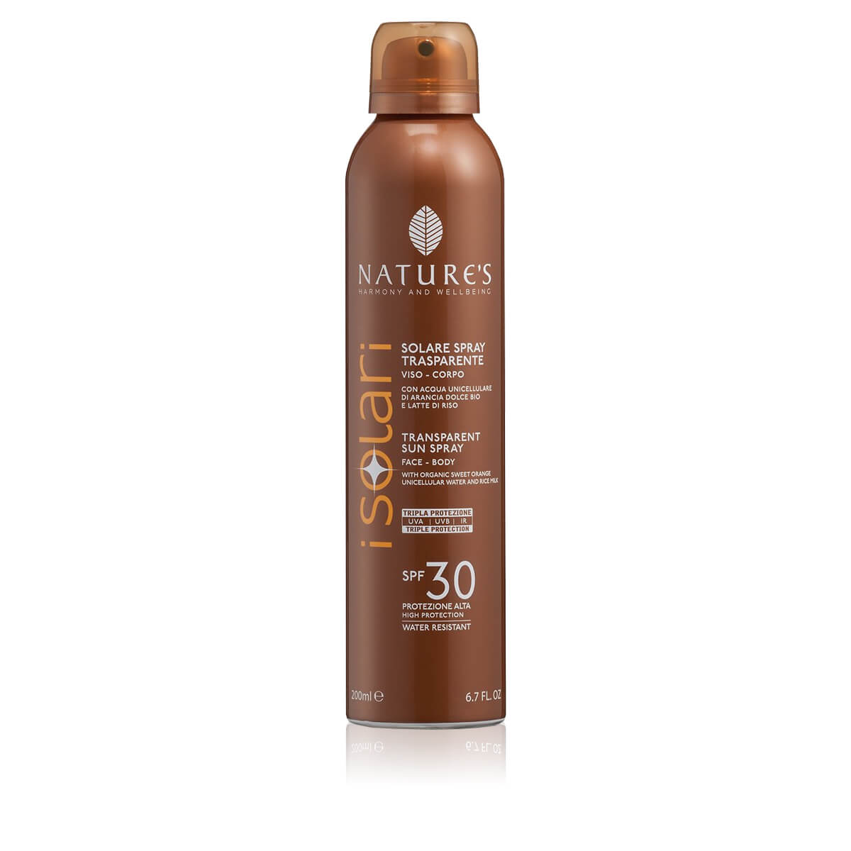 Nature's i Solari Spray Solare Trasparente SPF30