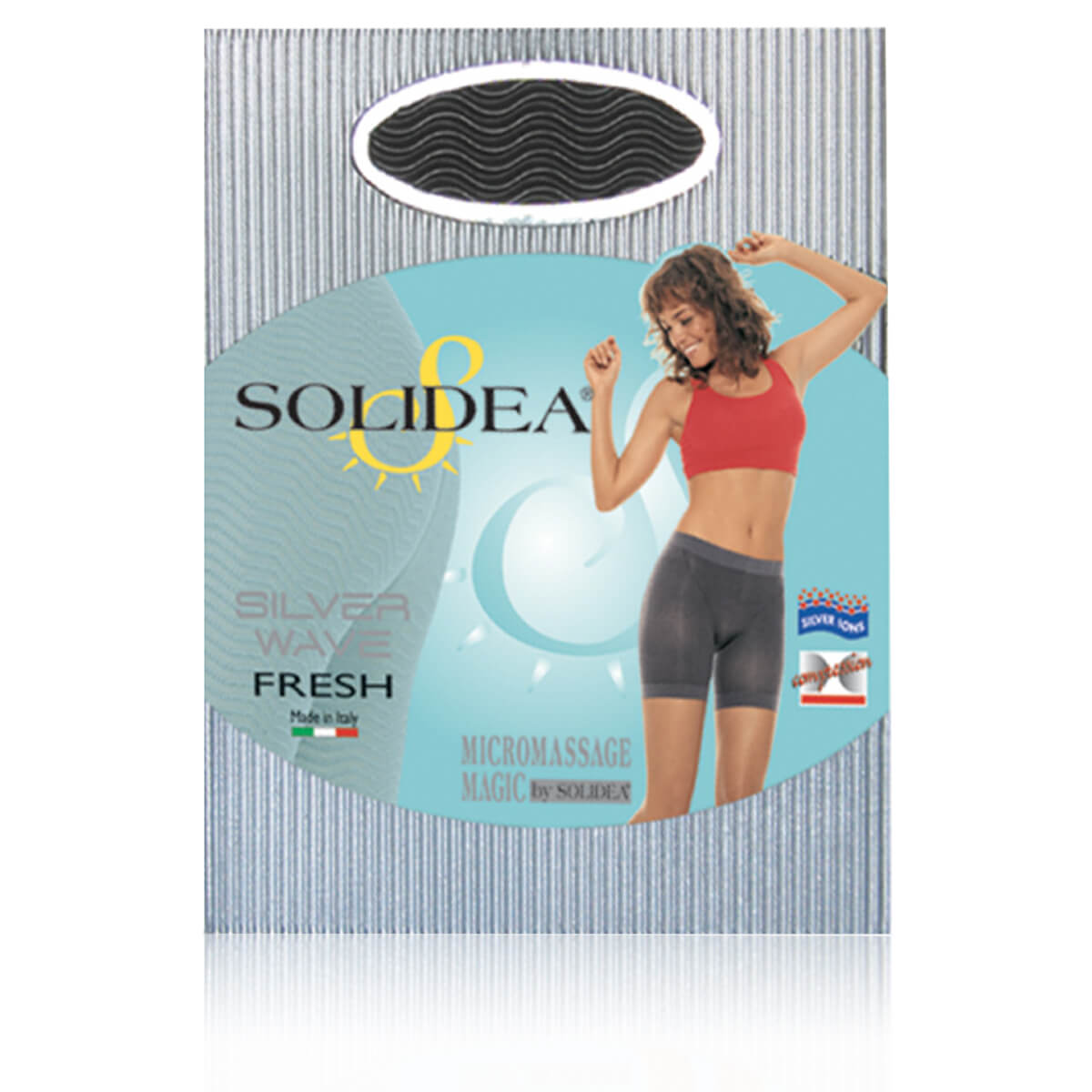 Solidea Silver Wave Fresh Pantaloncini Elastici M Nero