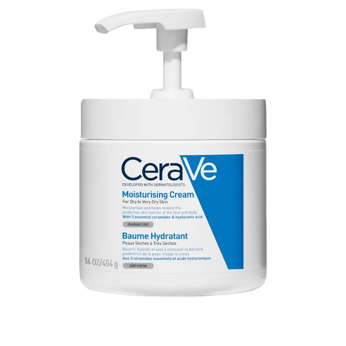 CeraVe Crema Idratante Pelli Secche e Molto Secche Dispenser 454 GR
