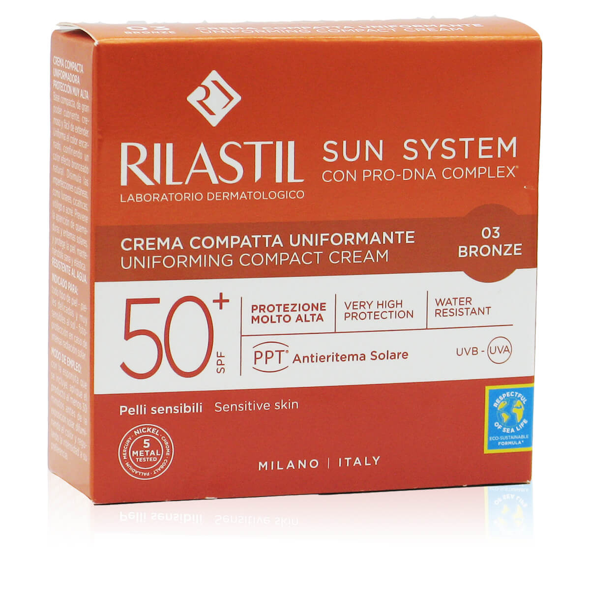 Rilastil Sun System Crema Compatta Uniformante Bronze SPF 50+