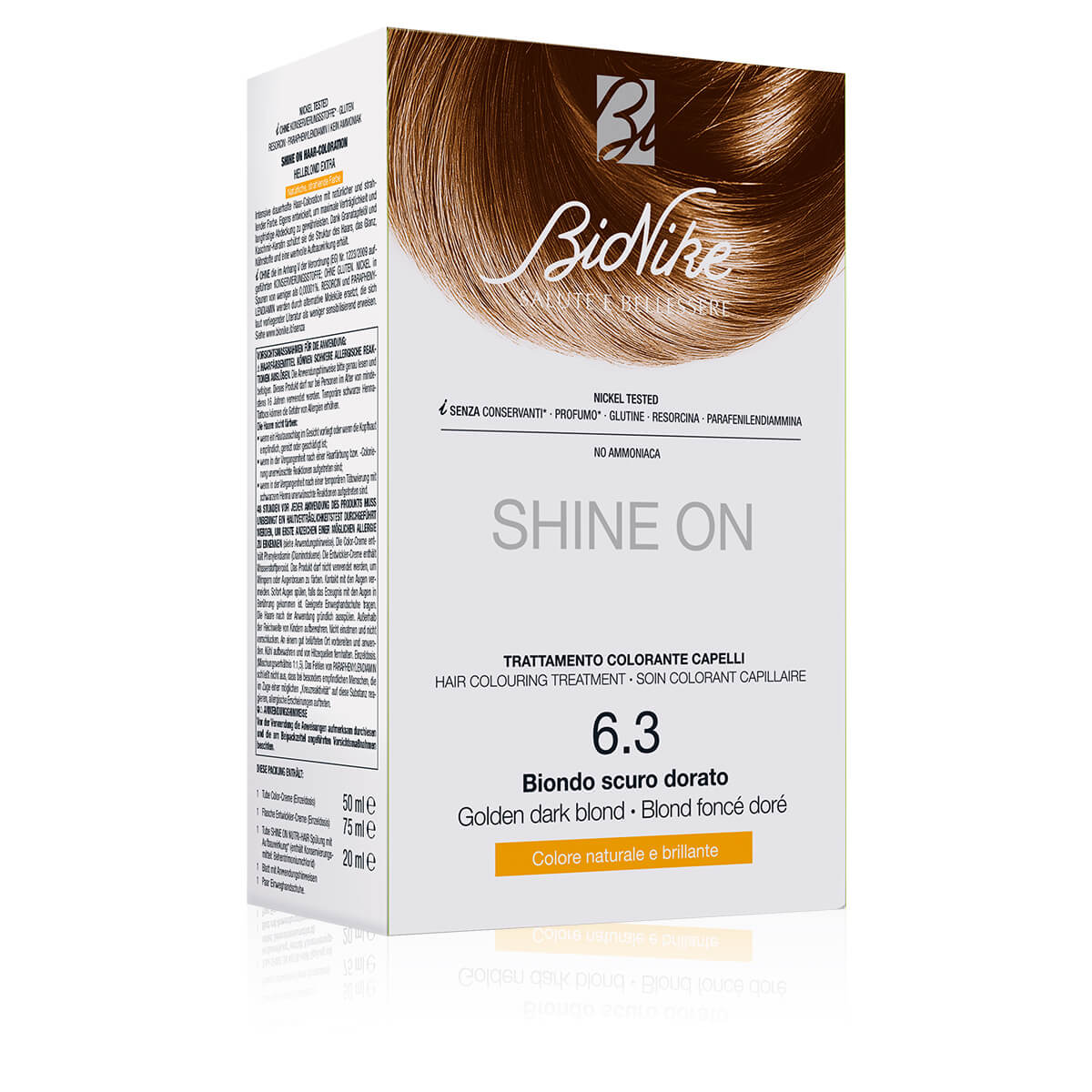 Bionike Shine On Trattamento Colorante Capelli 6.3 Biondo Scuro Dorato