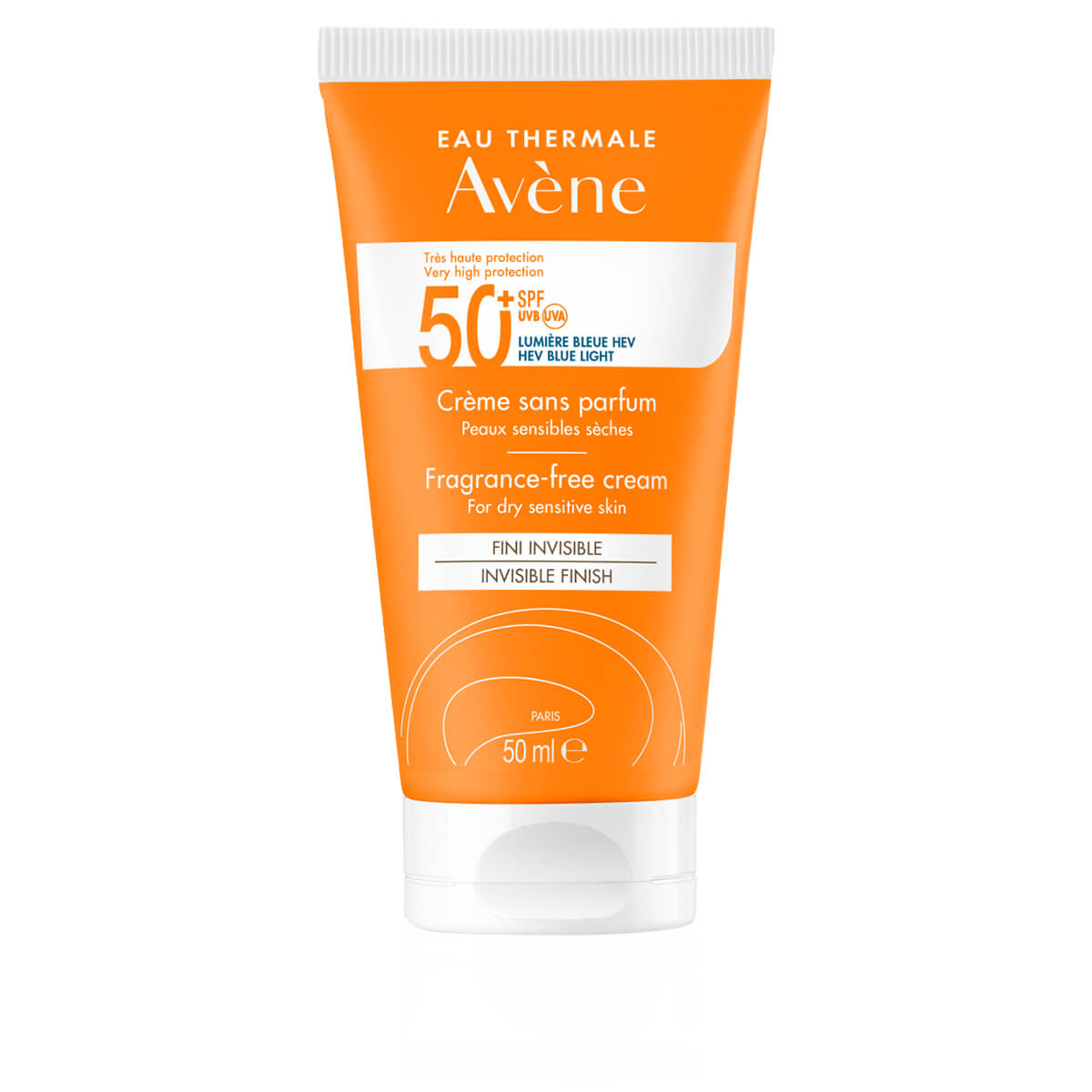Avene Crema Solare Viso Invisibile Senza Profumo SPF50+