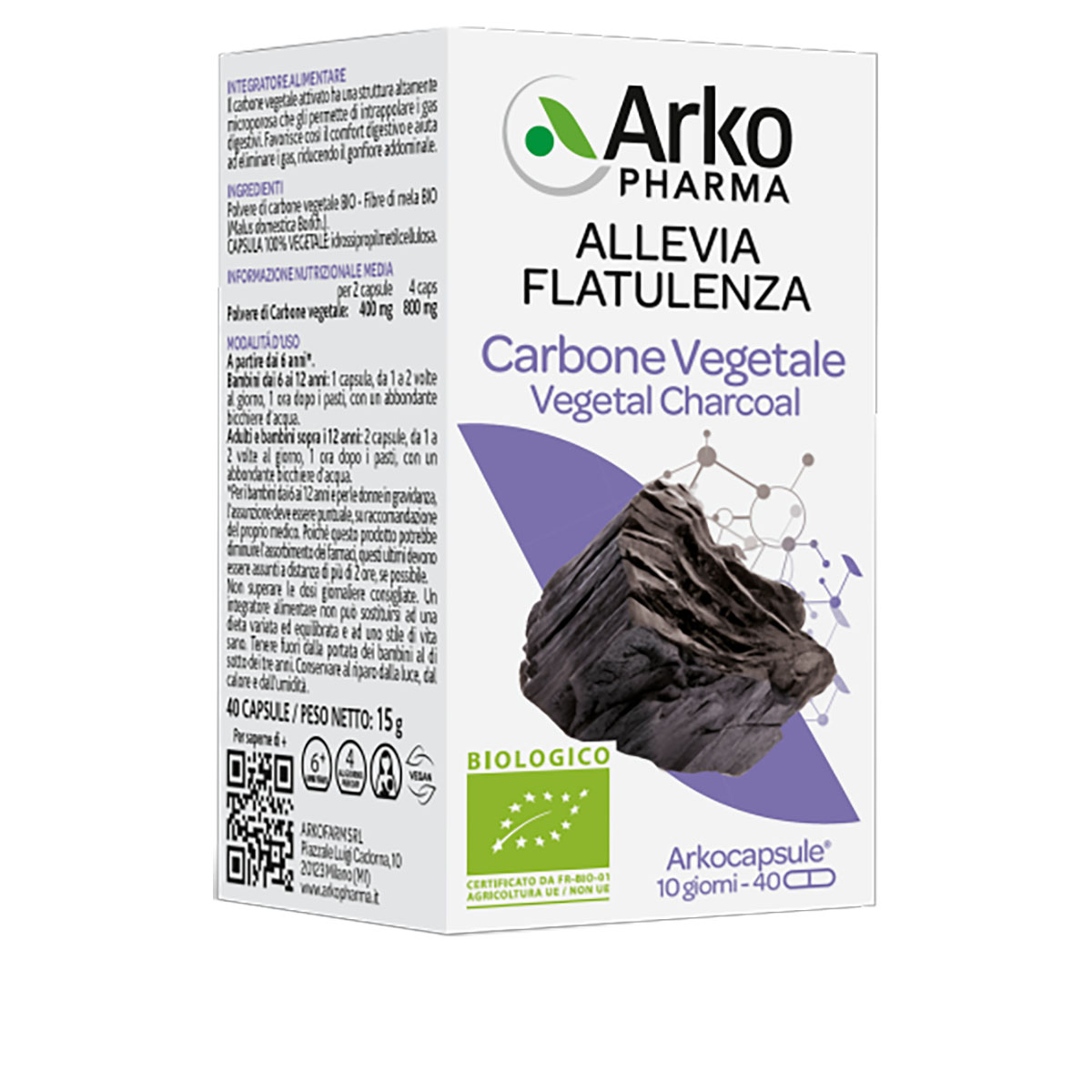 Arkopharma Arkocapsule Carbone Vegetale