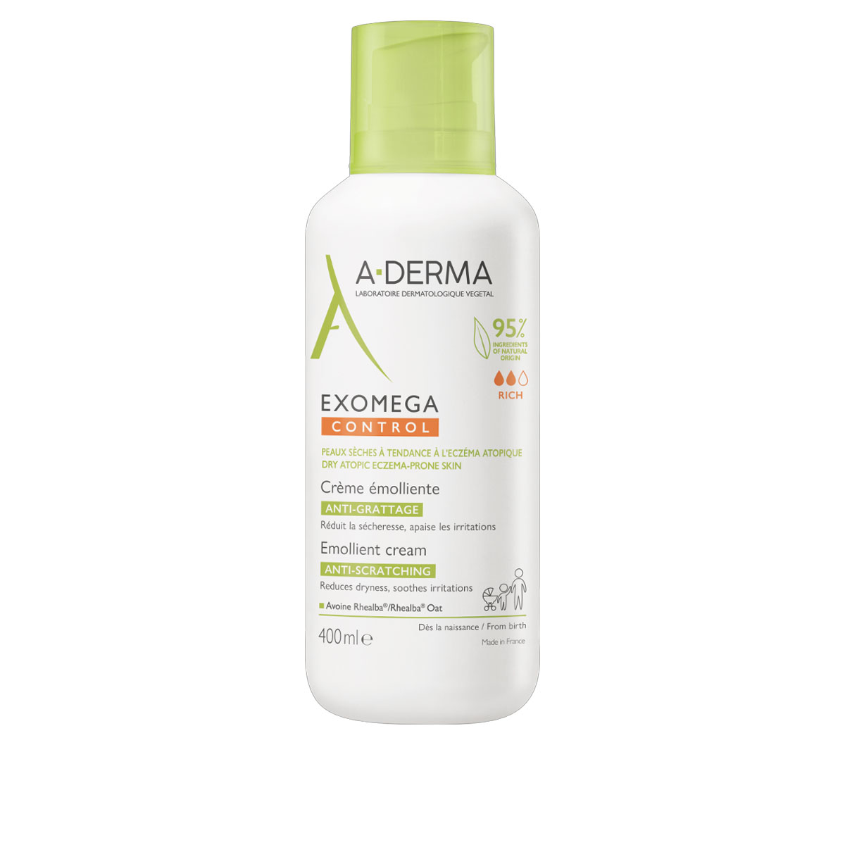 A-Derma Exomega Control Crema Emolliente Anti-Grattage 400 ml