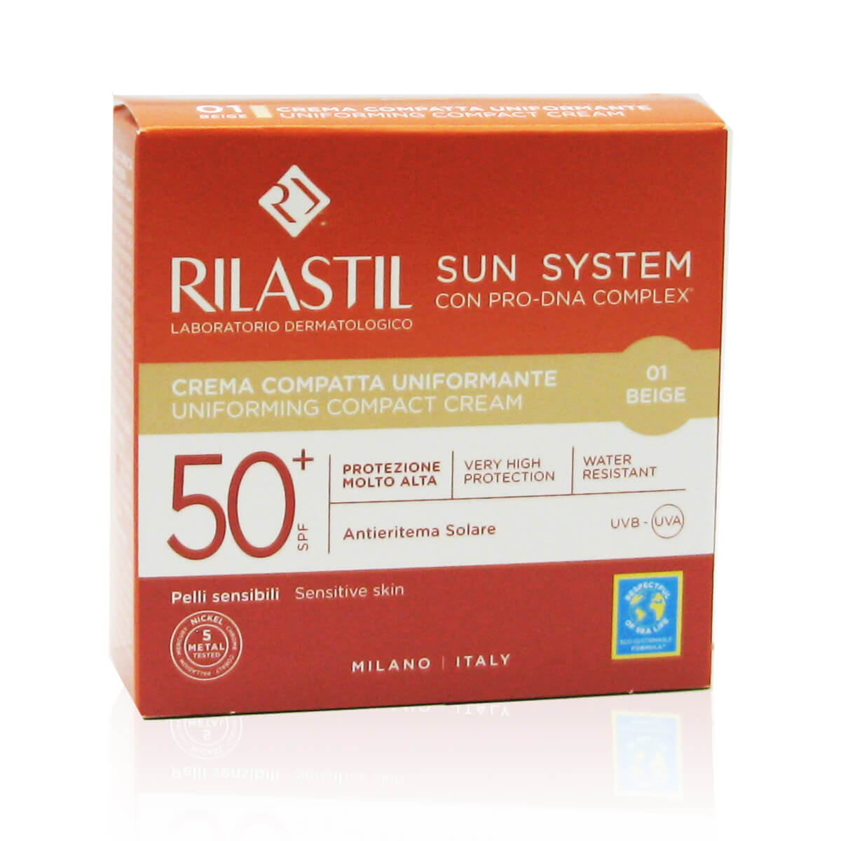 Rilastil Sun System Crema Compatta Uniformante Beige SPF 50+
