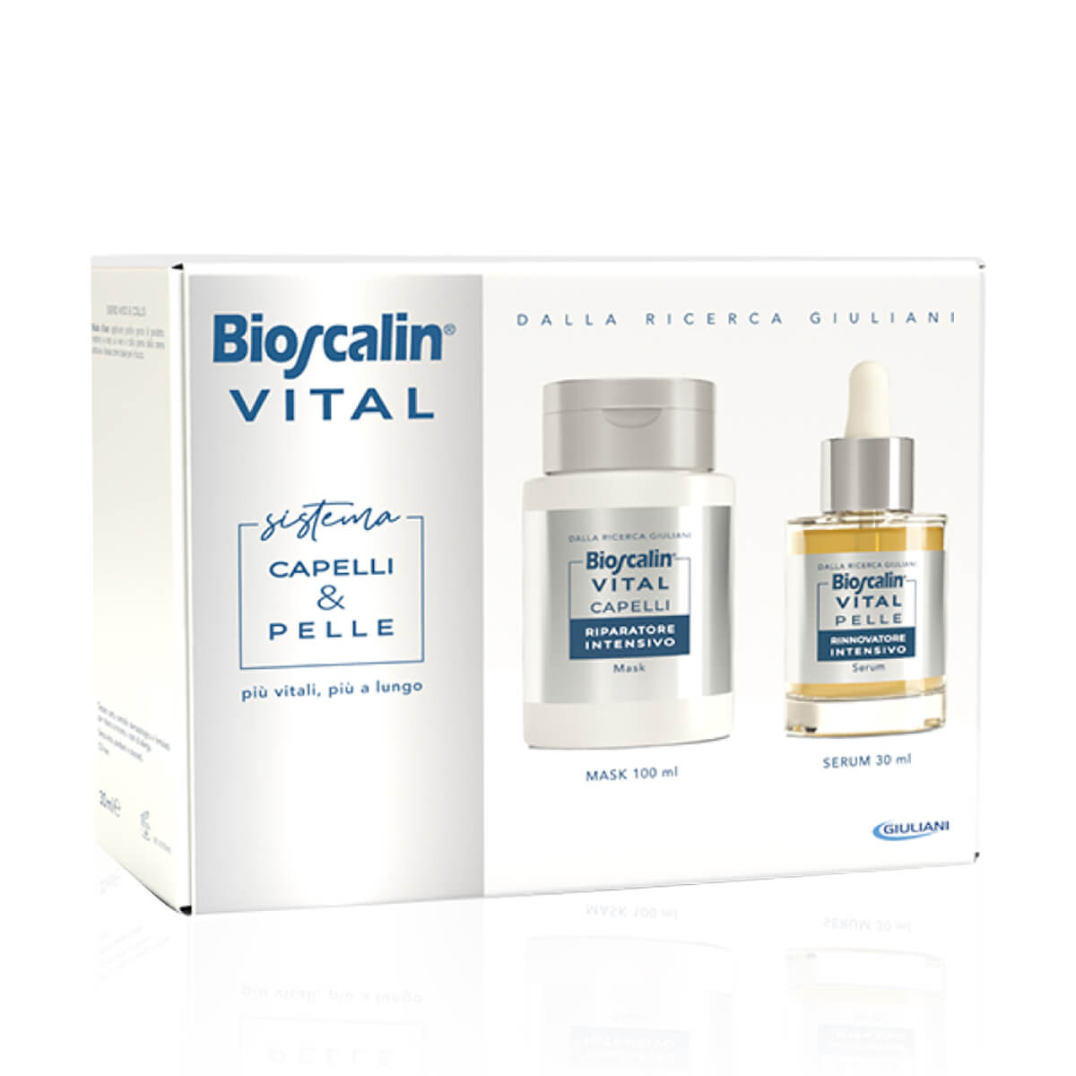 Bioscalin Vital Sistema Cofanetto Capelli&Pelle Maschera + Siero Viso e Collo