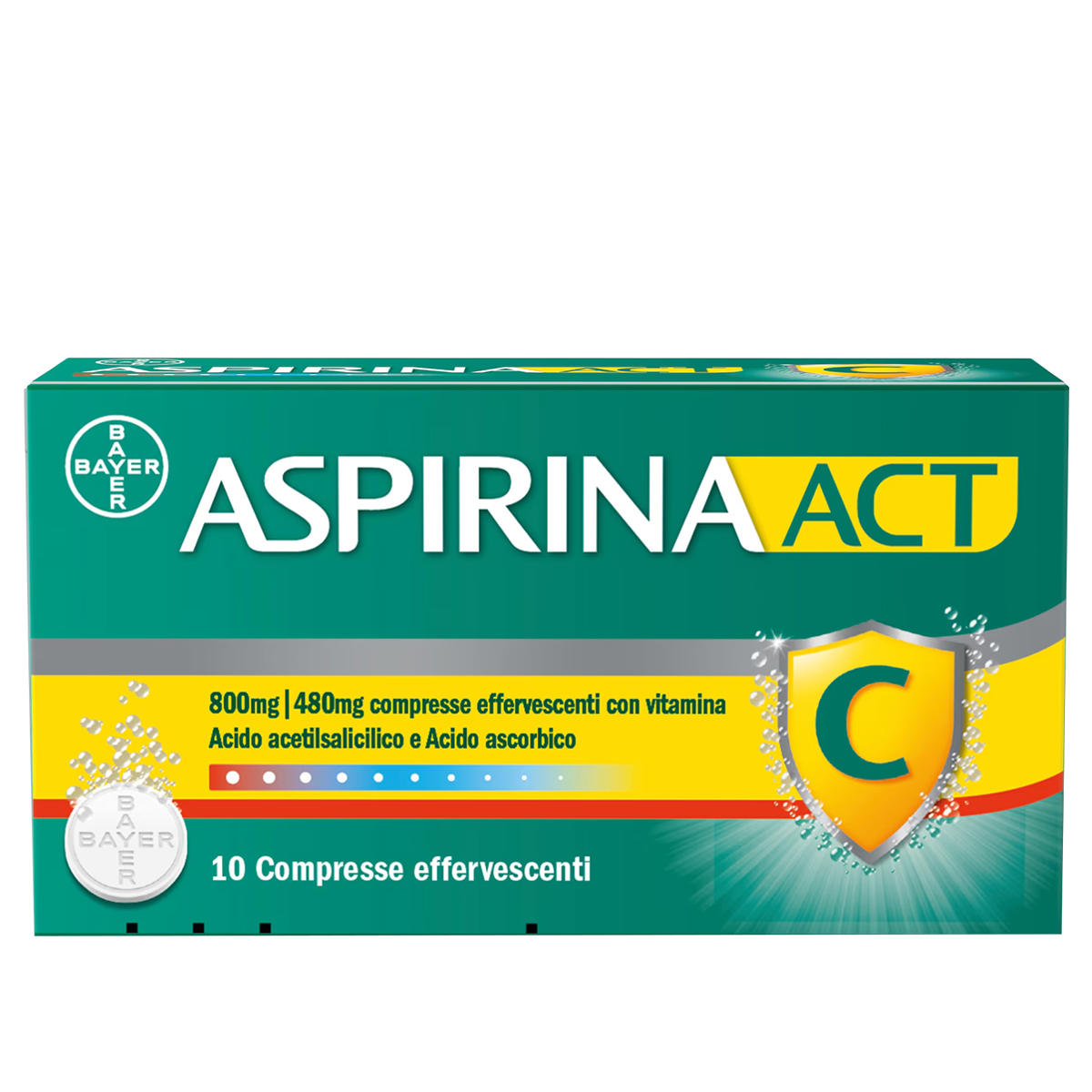 Aspirina Act 10 Compresse Effervescenti