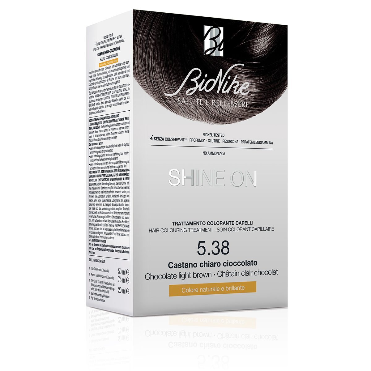 Bionike Shine On Trattamento Colorante Capelli 5.38 Castano Chiaro Cioccolato