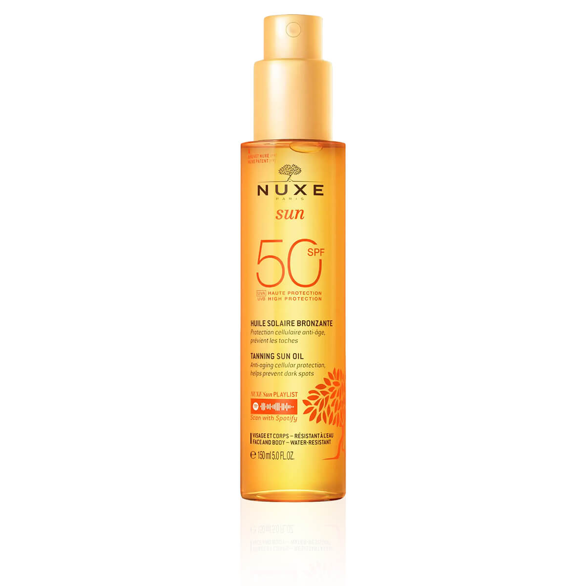 Nuxe Sun Huile Bronzante Viso e Corpo SPF50