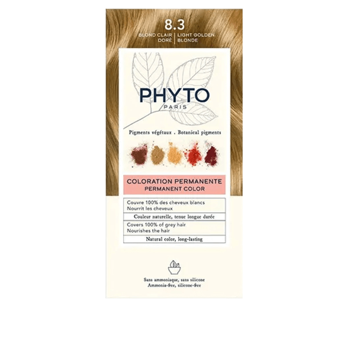 Phyto Hair Color 8.3 Biondo Chiaro Dorato