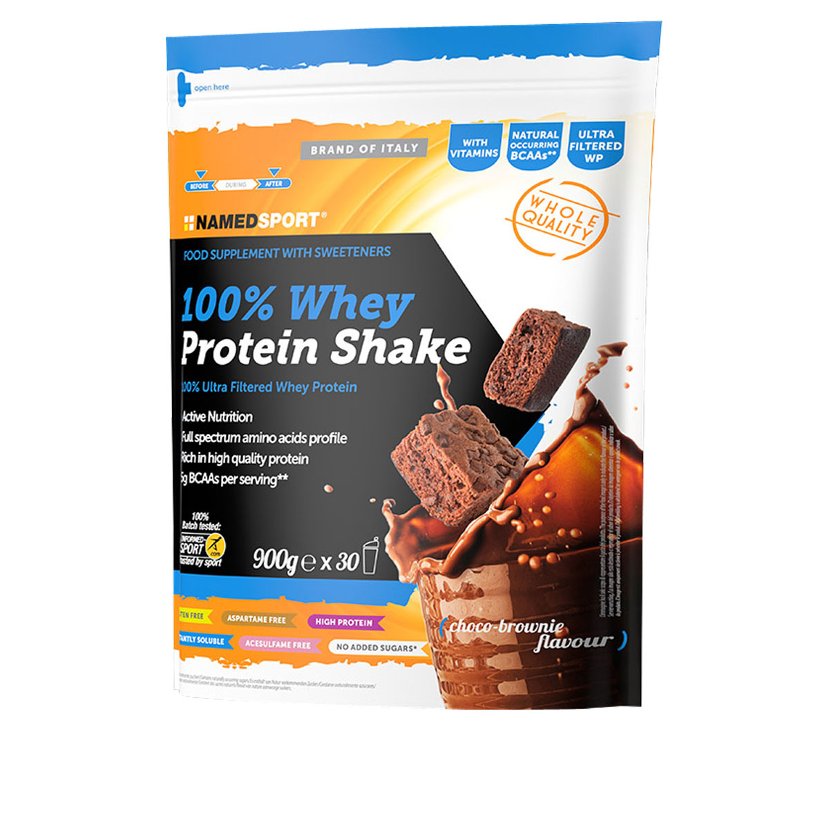 Named Sport 100% Whey Protein Shake Gusto Choco Brownie