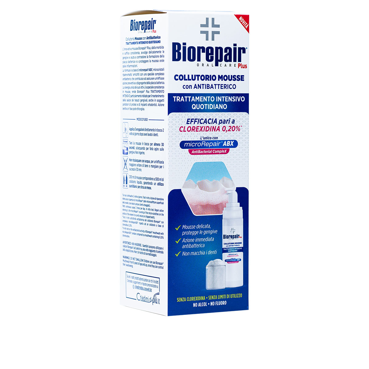 Biorepair Collutorio Mousse Con Antibatterico