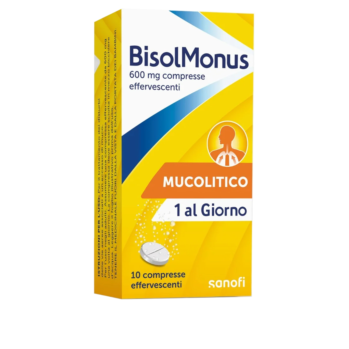 BisolMonus Mucolitico 600 mg Compresse Effervescenti