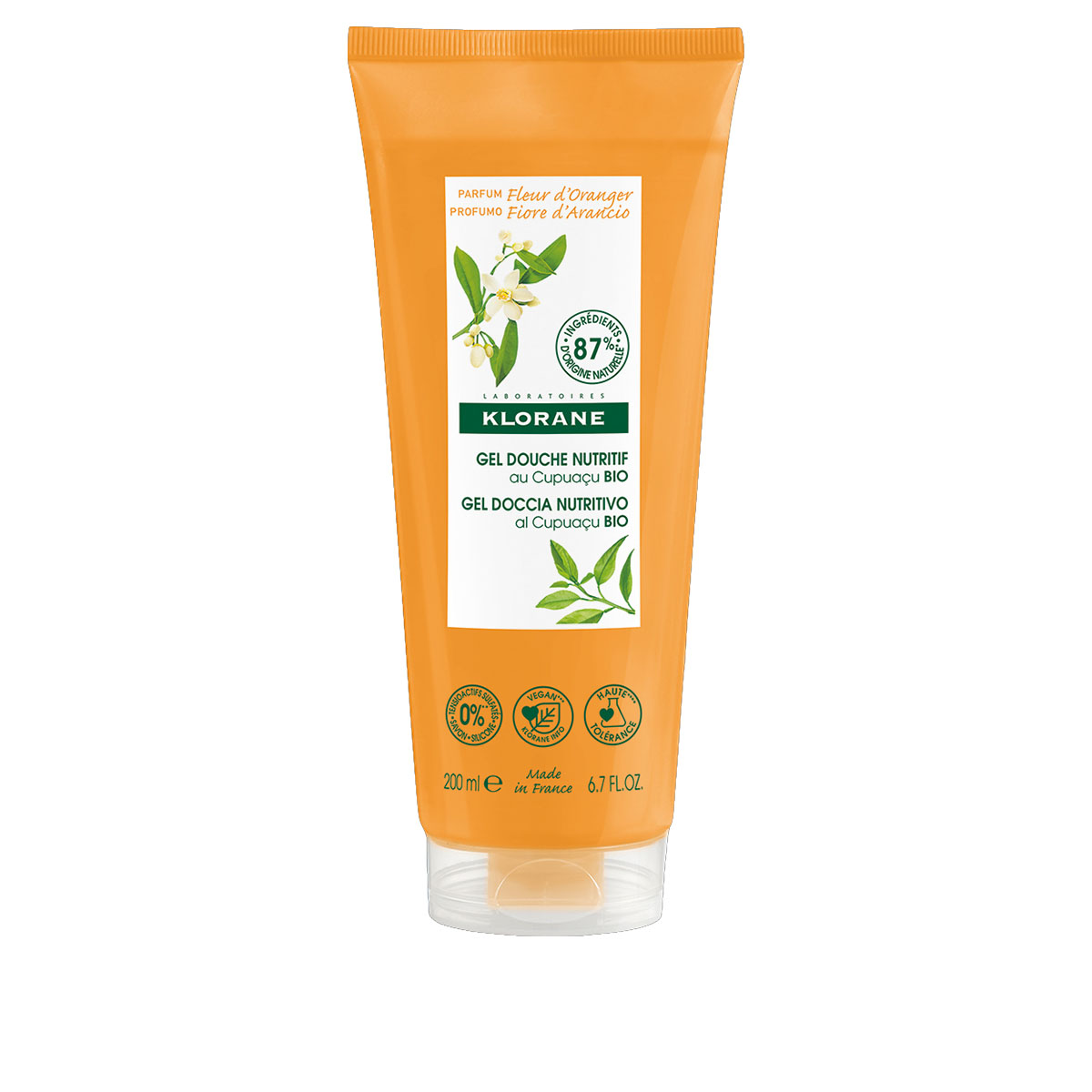 Klorane Gel Doccia Profumo Fiore D'Arancio