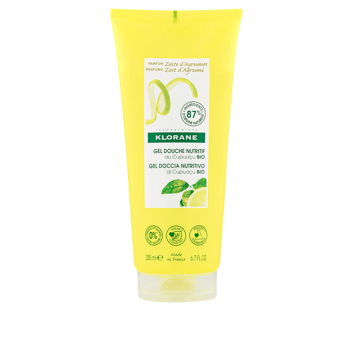 Klorane Gel Doccia Profumo Zest d'Agrumi