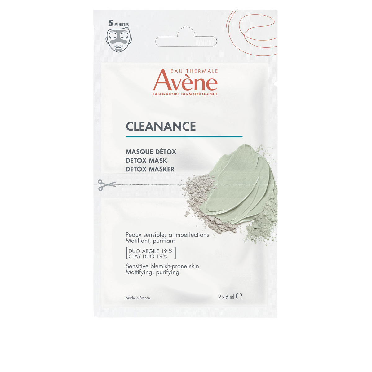 Avene Cleanance Maschera Detox 2 x 6 Ml