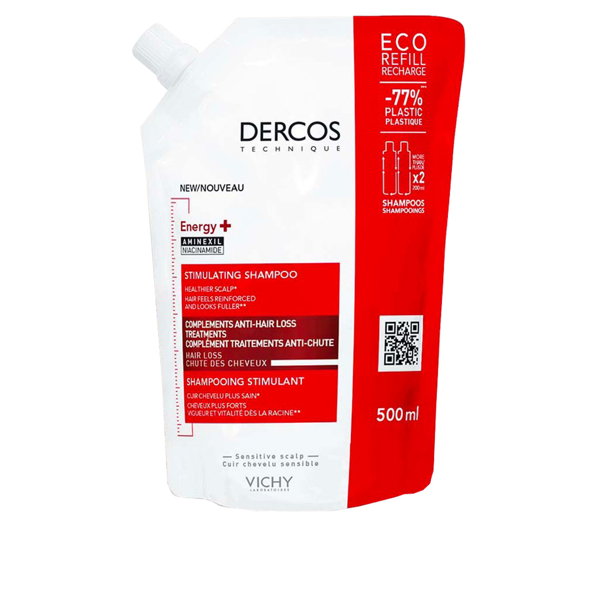 Dercos Shampoo Energizzante Eco-Ricarica 500 Ml