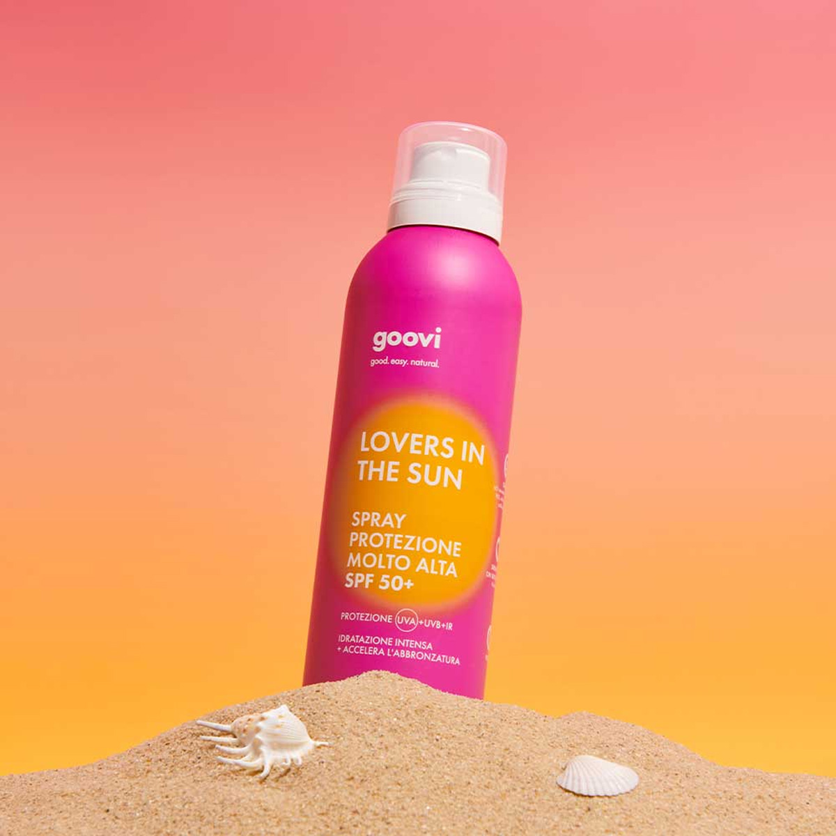 Goovi Sun Crema Solare Spray Corpo Protezione Spf50+