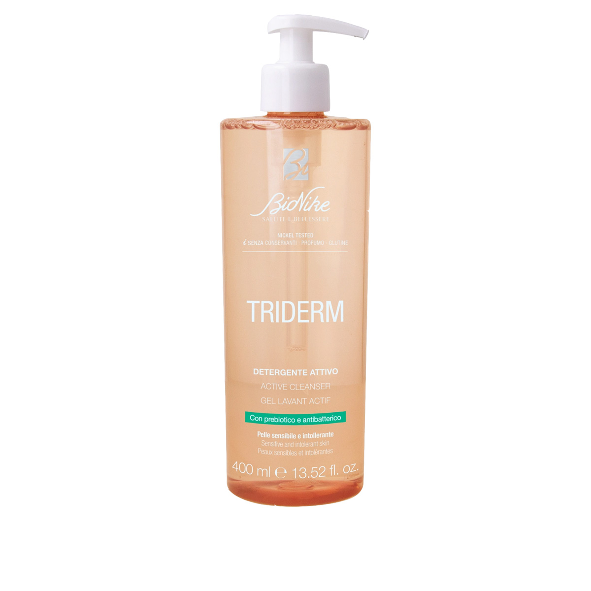BioNike Triderm Detergente Attivo Con Prebiotico E Antibatterico 400 ML