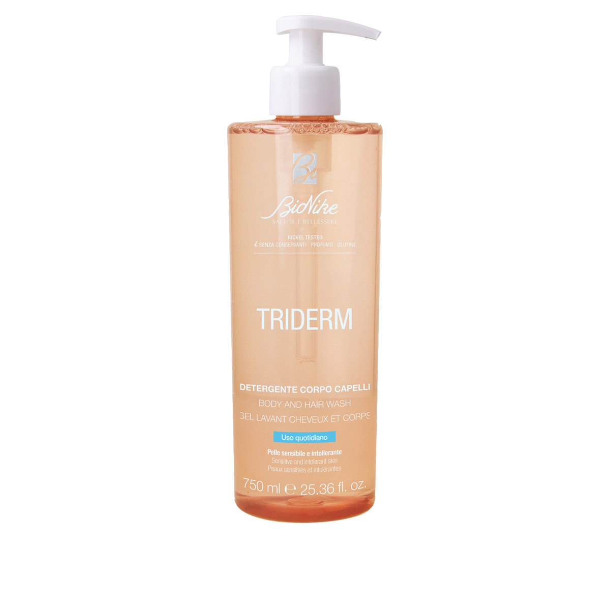 BioNike Triderm Detergente Corpo Capelli Uso Quotidiano 750 ML