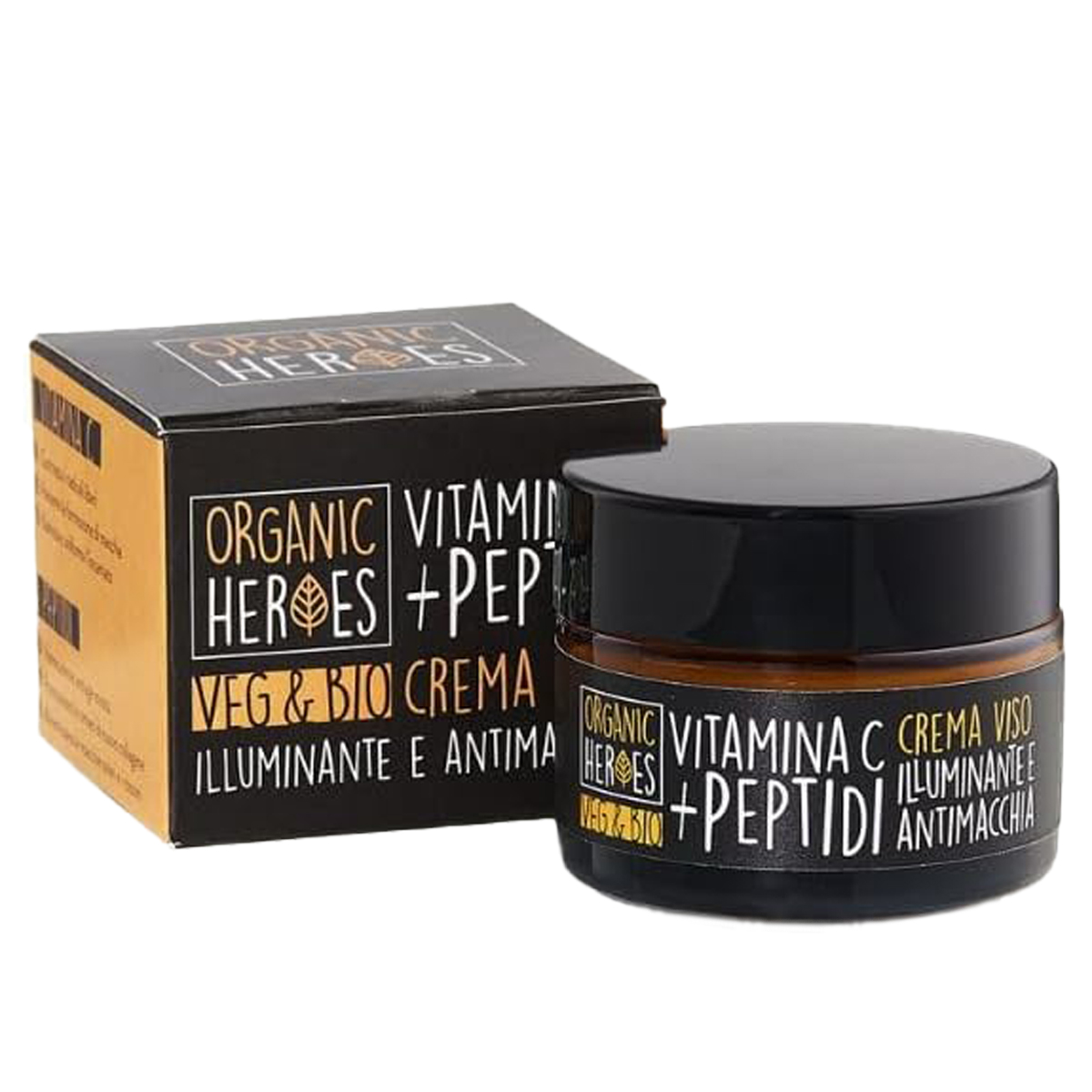 Organic Heroes Vitamina C + Peptidi Crema Viso Illuminante e Antimacchia