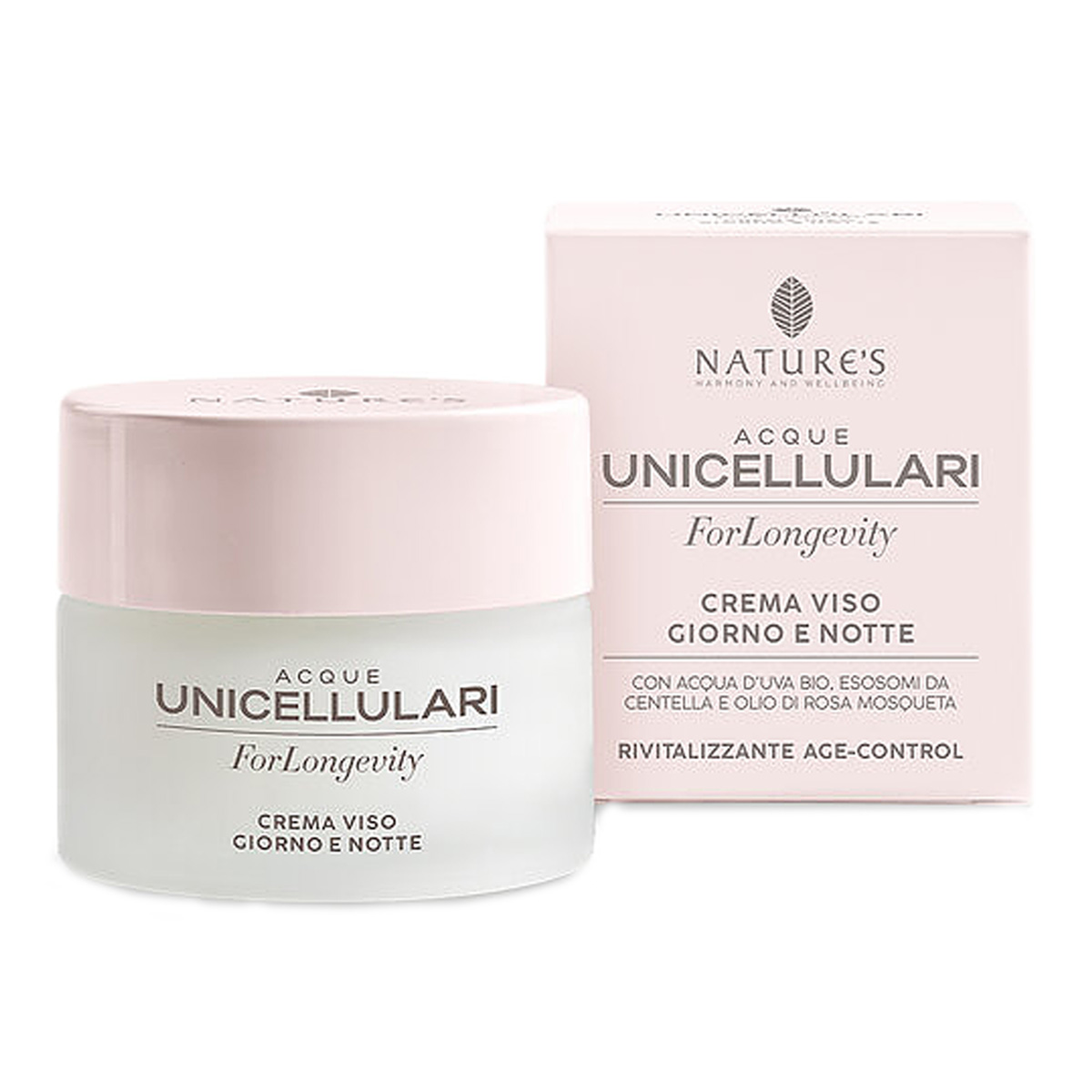 BiosLine Nature's Acque Unicellulari ForLongevity Crema Viso Giorno e Notte