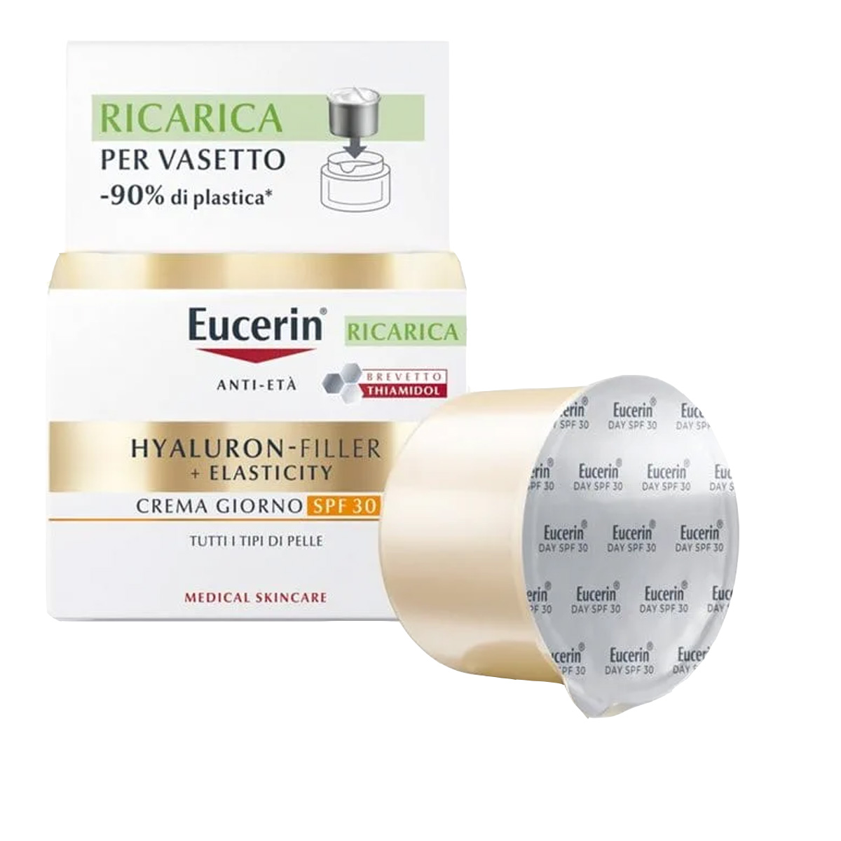 Hyaluron-Filler + Elasticity Crema Giorno SPF30 Ricarica