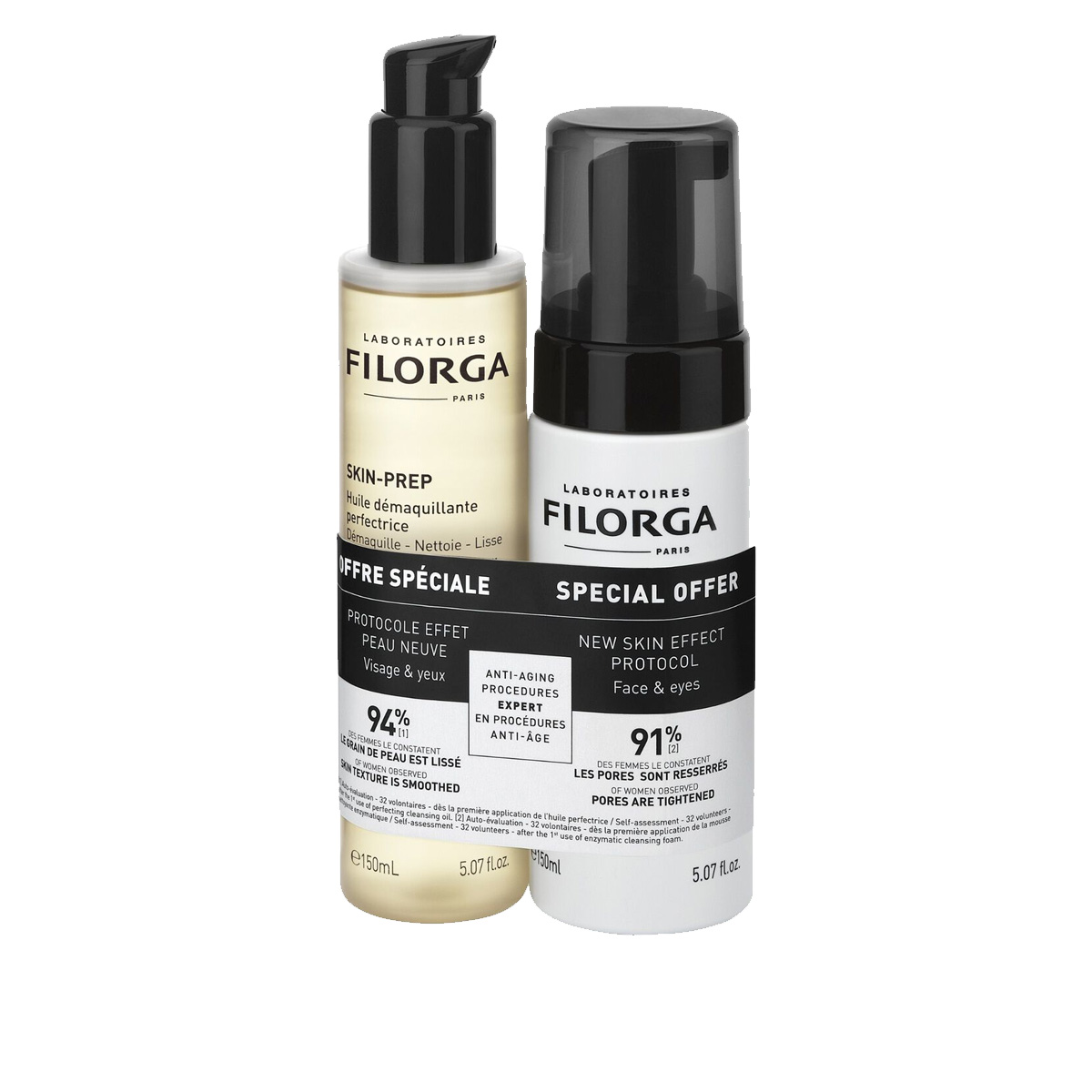 Skin-Prep Duo Olio Struccante + Mousse Detergente