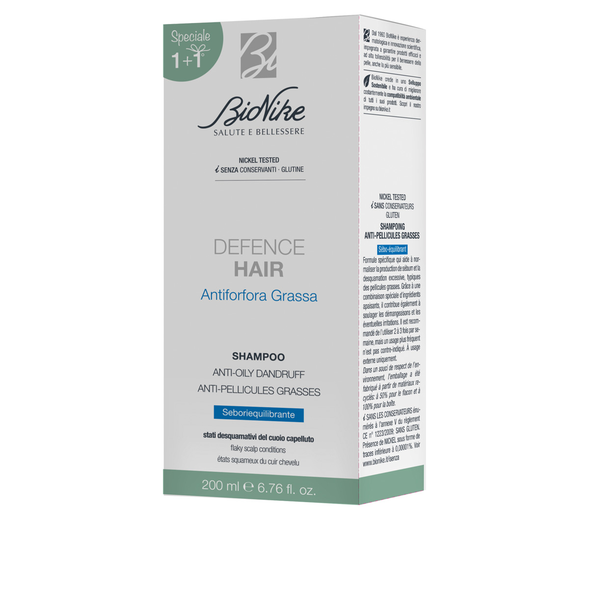 BioNike Defence Hair Shampoo Antiforfora Grassa