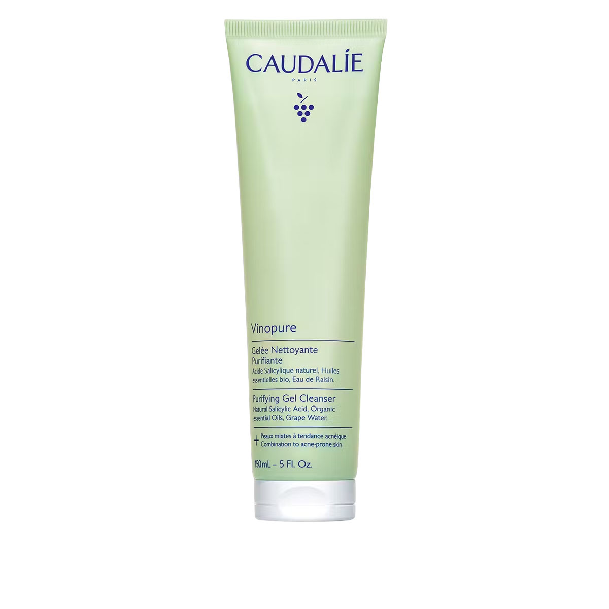 Caudalie Vinopure Gel Detergente Purificante all'Acido Salicilico 150 Ml