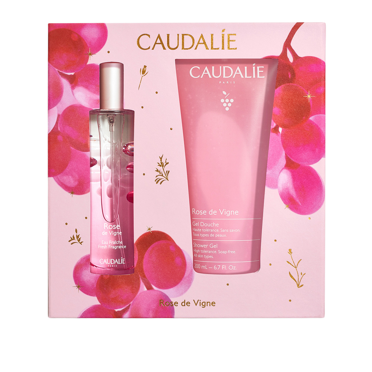 Caudalie Acque Fresche e Profumi Cofanetto Acqua Profumata Rose de Vigne