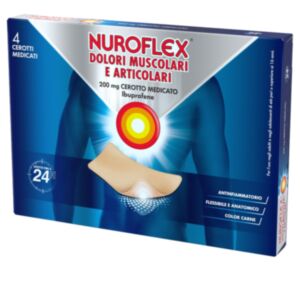 47036025 Nurofen Dolori Muscolari e Articolari Cerotto Medicato 4 Pezzi