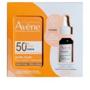 Avene Solari Ultra Fluid Perfezionatore Colorata Viso SPF50+ + Omaggio Vitamin Activ Cg Siero 50 ml + 10 ml