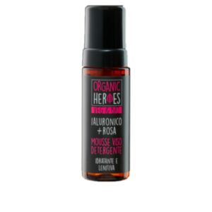 950977076 Organic Heroes Mousse Viso Detergente Idratante e Lentitiva 150 ml