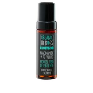 950977088 Organic Heroes Mousse Viso Detergente Purificante e Calmante 150 ml