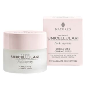 940549645 BiosLine Nature's Acque Unicellulari ForLongevity Crema Viso Giorno SPF15 50 ml