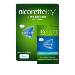 040615078 Nicoretteicy 2 mg 40 Pastiglie Nicotina 