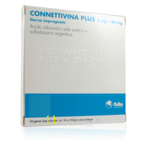 Connettivina Plus 2 mg + 40 mg Garze Impregnate