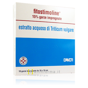 Fitostimoline 15% Garze Impregnate Estratto Acquoso di Triticum Vulgare