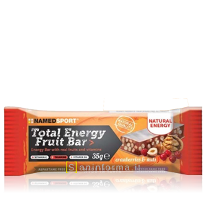 Named Sport Total Energy Fruit Bar Gusto Cranberries e Nuts