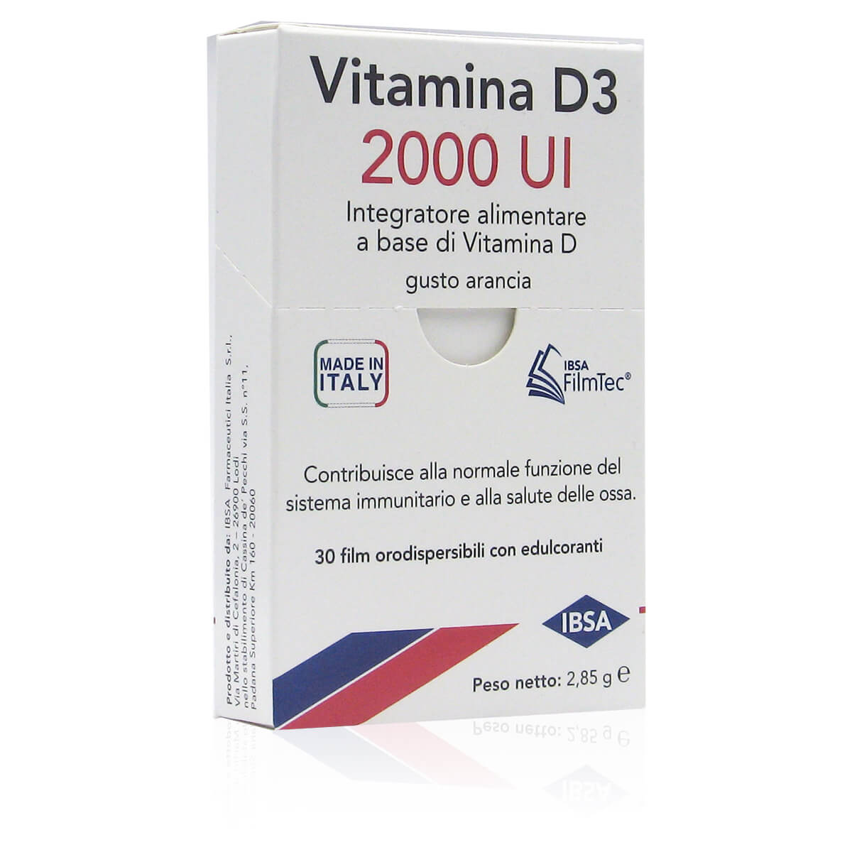 Vitamina D3 2000 UI Integratore Alimentare a Base di Vitamina D Gusto Arancia
