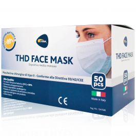 THD Face Mask Mascherine con Elastico 50 pezzi Made in Italy | Mascherine, Flaconi, Vasetti e Test | Saninforma